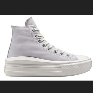 Converse Chuck Taylor Move High All Star Sneakers Gray In Box